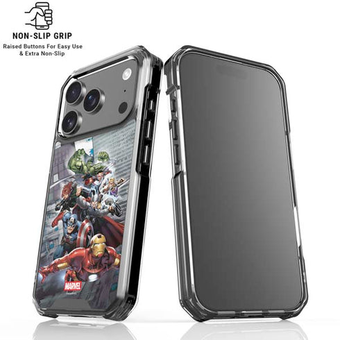 Marvel Avengers Attack iPhone 17 Pro Max Clear Case