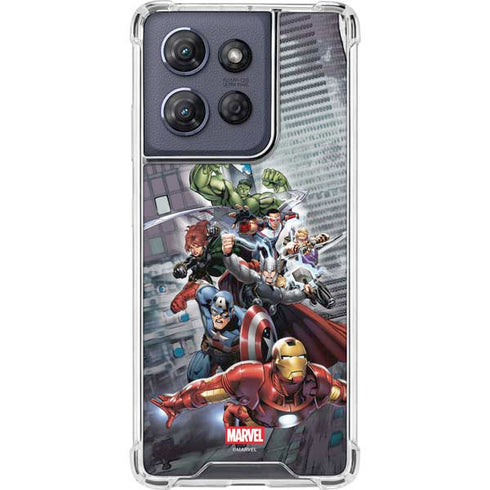 Marvel Avengers Attack Moto G 5G (2025) Clear Case
