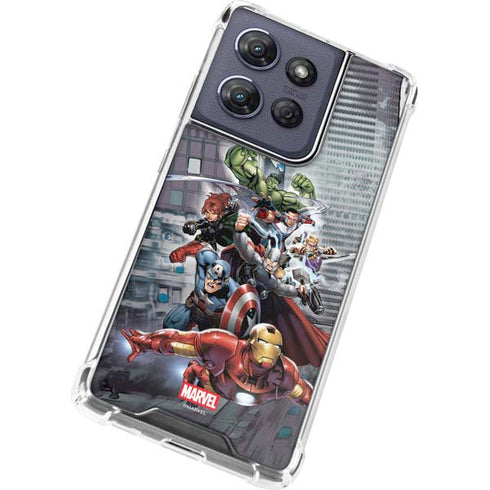 Marvel Avengers Attack Moto G 5G (2025) Clear Case