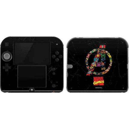 Marvel Classic Comics Avengers Logo Nintendo 2DS Skin