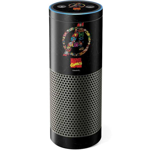 Marvel Classic Comics Avengers Logo Amazon Echo Skin