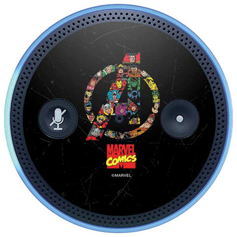 Marvel Classic Comics Avengers Logo Amazon Echo Skin