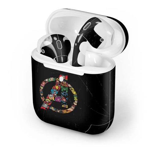 Marvel Classic Comics Avengers Logo Apple AirPods 2 Skin