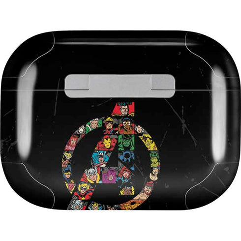 Marvel Classic Comics Avengers Logo AirPods Skins
