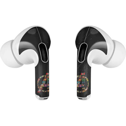 Marvel Classic Comics Avengers Logo Apple AirPods Pro Skin