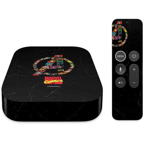 Marvel Classic Comics Avengers Logo Apple TV Skin