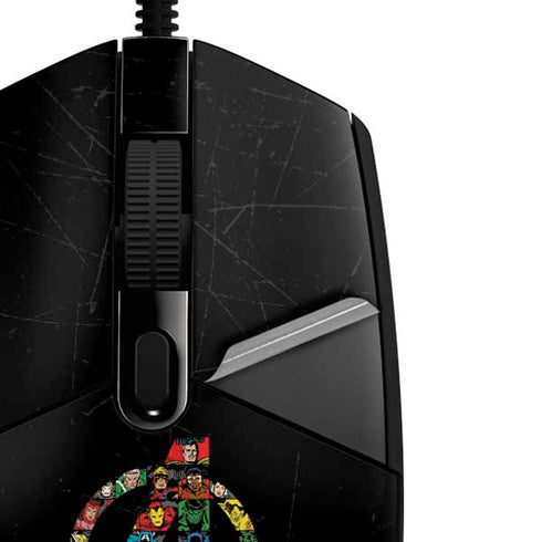 Marvel Classic Comics Avengers Logo G203 Prodigy RGB Wired Gaming Mouse Skin