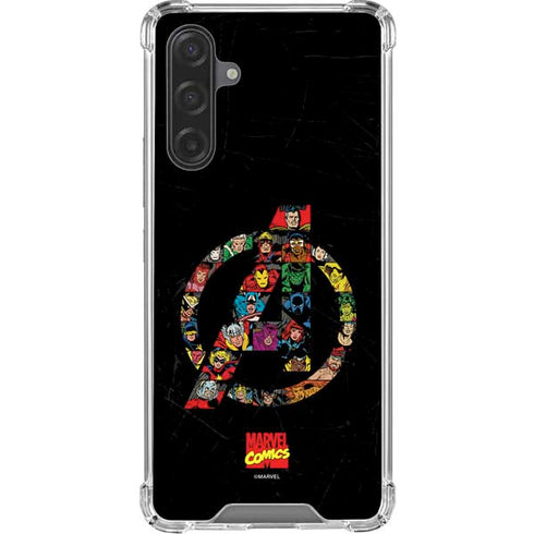 Marvel Classic Comics Avengers Logo Galaxy A17 Clear Case