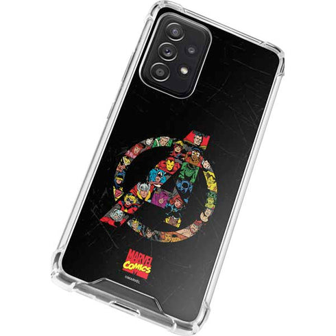 Marvel Classic Comics Avengers Logo Galaxy A52 5G Clear Case