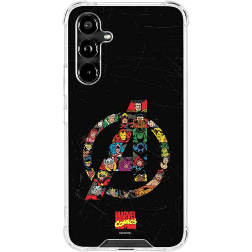 Marvel Classic Comics Avengers Logo Galaxy A54 5G Clear Case