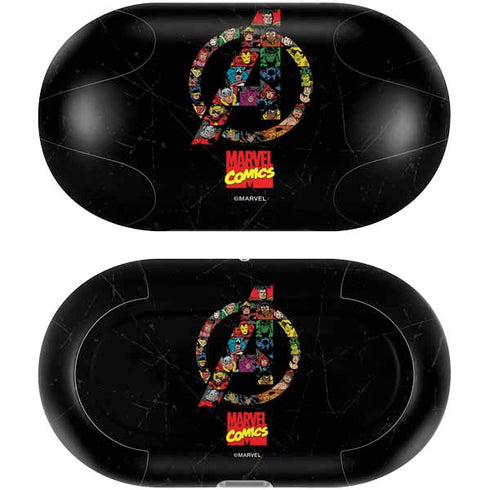 Marvel Classic Comics Avengers Logo Galaxy Buds Plus Skin