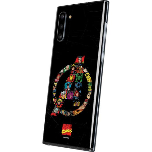 Marvel Classic Comics Avengers Logo Galaxy Note 10 Skin