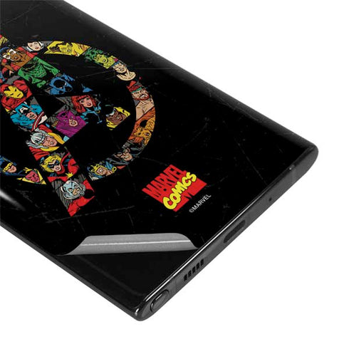 Marvel Classic Comics Avengers Logo Galaxy Note 10 Skin