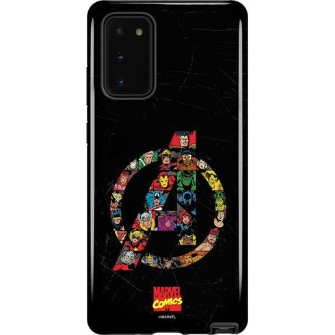 Marvel Classic Comics Avengers Logo Galaxy Note20 5G Pro Case