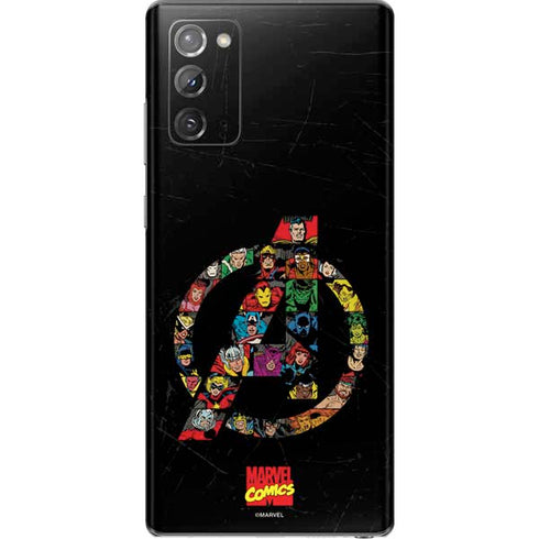 Marvel Classic Comics Avengers Logo Galaxy Note20 5G Skin