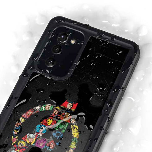 Marvel Classic Comics Avengers Logo Galaxy Note20 5G Waterproof Case