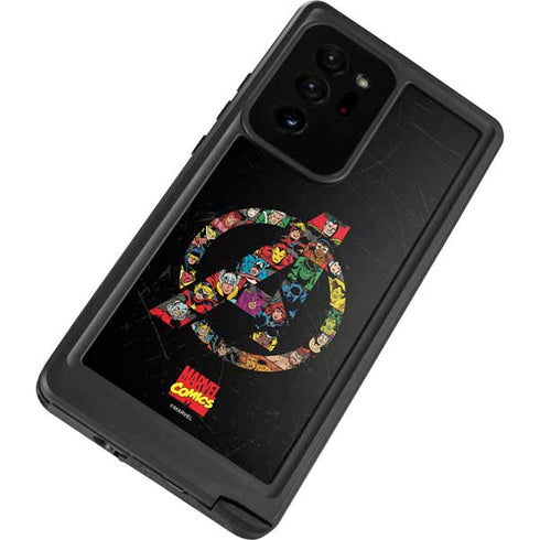 Marvel Classic Comics Avengers Logo Galaxy Note20 Ultra 5G Waterproof Case