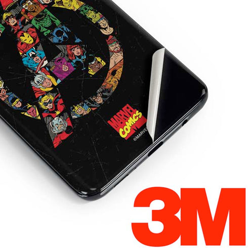 Marvel Classic Comics Avengers Logo Galaxy S10e Skin