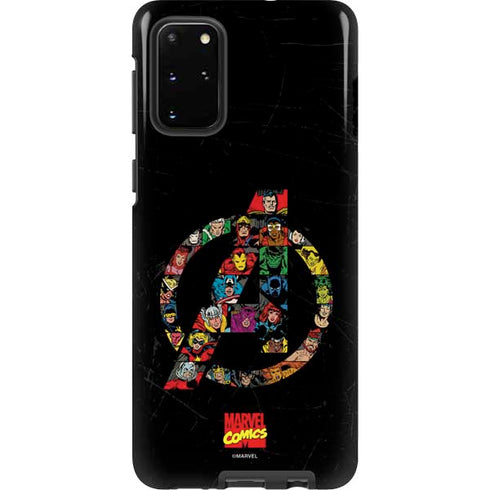 Marvel Classic Comics Avengers Logo Galaxy S20 Plus Pro Case