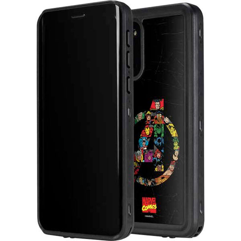 Marvel Classic Comics Avengers Logo Galaxy S20 Plus Waterproof Case