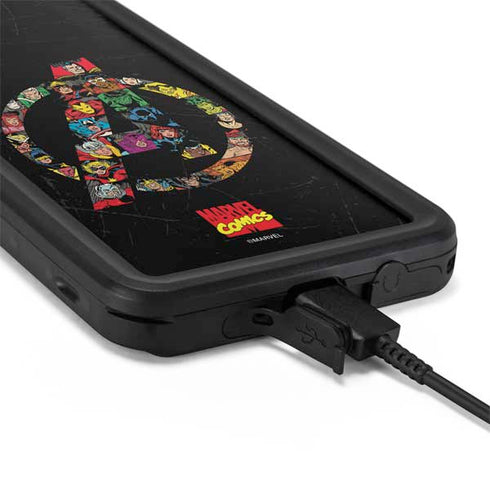 Marvel Classic Comics Avengers Logo Galaxy S20 Plus Waterproof Case