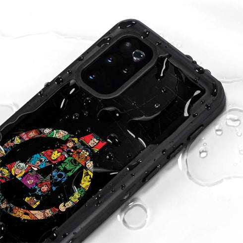 Marvel Classic Comics Avengers Logo Galaxy S20 Plus Waterproof Case