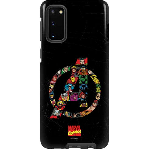 Marvel Classic Comics Avengers Logo Galaxy S20 Pro Case