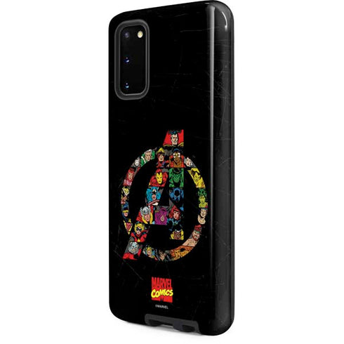 Marvel Classic Comics Avengers Logo Galaxy S20 Pro Case