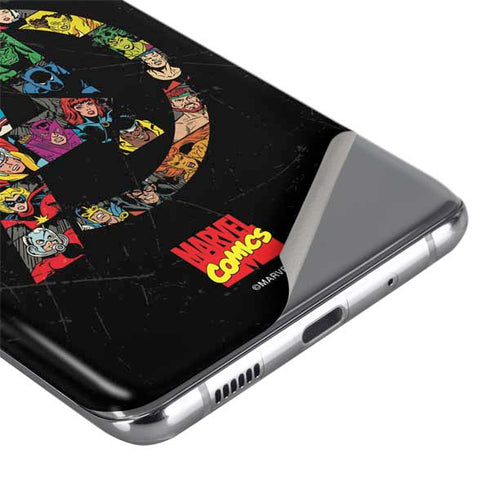 Marvel Classic Comics Avengers Logo Galaxy S20 Skin