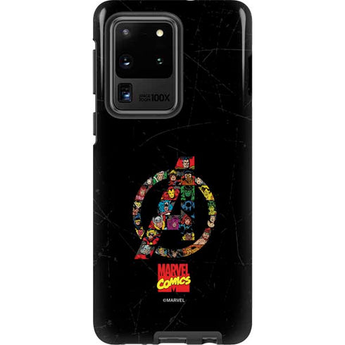 Marvel Classic Comics Avengers Logo Galaxy S20 Ultra 5G Pro Case