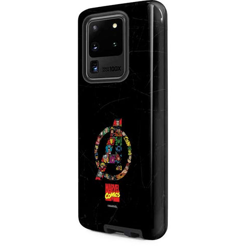 Marvel Classic Comics Avengers Logo Galaxy S20 Ultra 5G Pro Case
