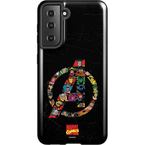 Marvel Classic Comics Avengers Logo Galaxy S21 5G Pro Case