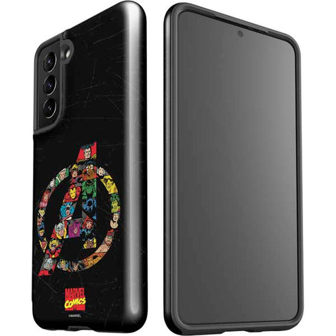 Marvel Classic Comics Avengers Logo Galaxy S21 5G Pro Case