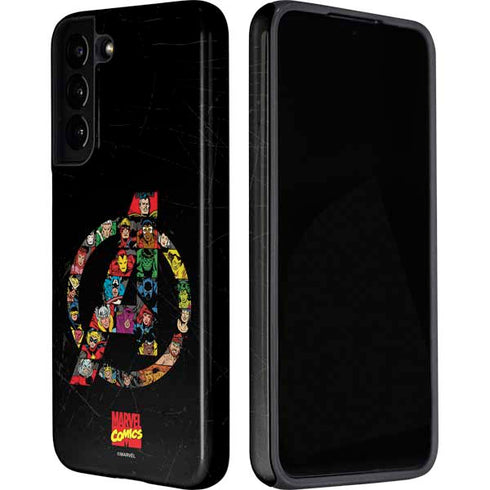 Marvel Classic Comics Avengers Logo Galaxy S22 Plus Pro Case