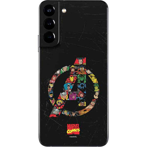 Marvel Classic Comics Avengers Logo Galaxy S22 Plus Skin