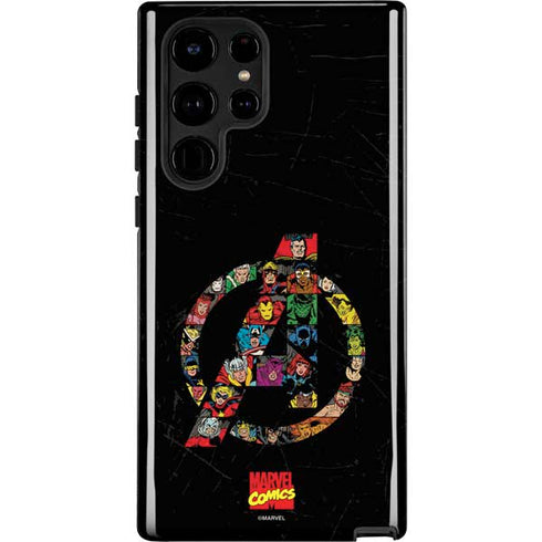 Marvel Classic Comics Avengers Logo Galaxy S22 Ultra Pro Case