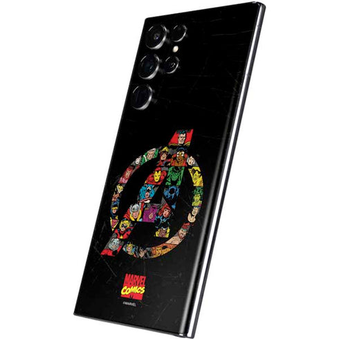 Marvel Classic Comics Avengers Logo Galaxy S22 Ultra Skin