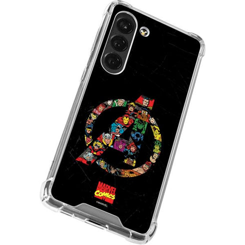 Marvel Classic Comics Avengers Logo Galaxy S23 Clear Case