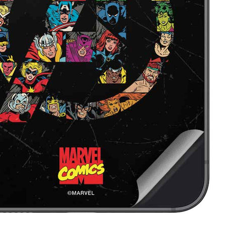 Marvel Classic Comics Avengers Logo Galaxy S23 Plus Skin