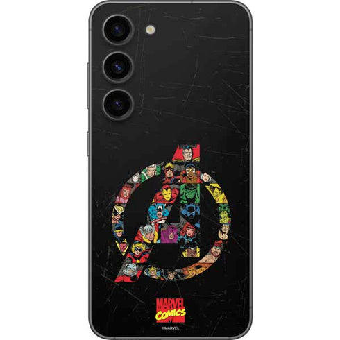 Marvel Classic Comics Avengers Logo Galaxy S23 Skin