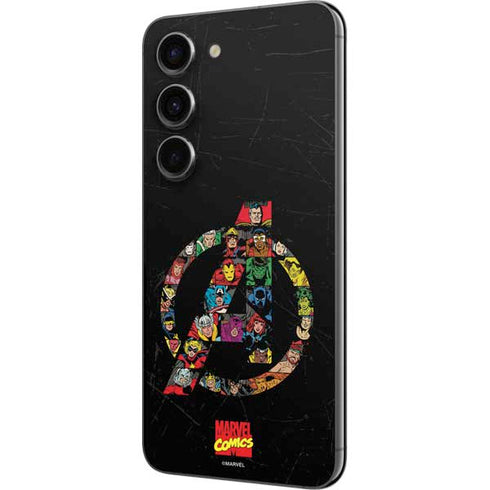 Marvel Classic Comics Avengers Logo Galaxy S23 Skin