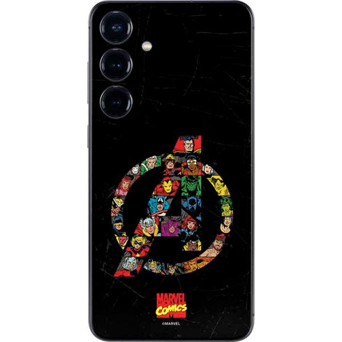 Marvel Classic Comics Avengers Logo Galaxy S24 Skin