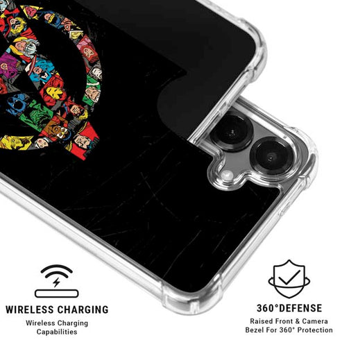 Marvel Classic Comics Avengers Logo Galaxy S26 Plus Clear Case