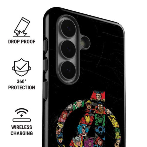 Marvel Classic Comics Avengers Logo Galaxy S26 Plus Impact Case