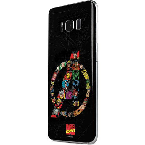 Marvel Classic Comics Avengers Logo Galaxy S8 Plus Skin