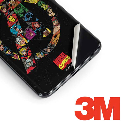 Marvel Classic Comics Avengers Logo Galaxy S9 Plus Skin
