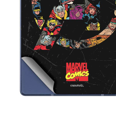 Marvel Classic Comics Avengers Logo Galaxy Z Fold6 Skin