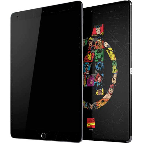Marvel Classic Comics Avengers Logo iPad Skins