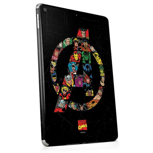 Marvel Classic Comics Avengers Logo Apple iPad Skin