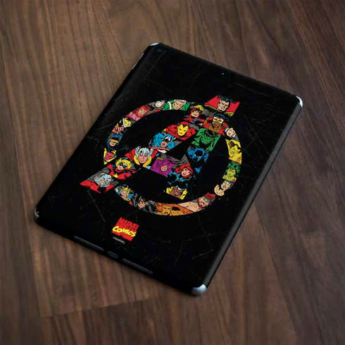 Marvel Classic Comics Avengers Logo Apple iPad Skin